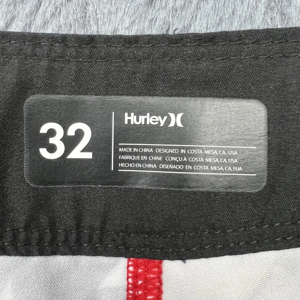 Hurley Board Shorts Mens 32 Multicolor American Flag Patriotic Swim Trunks